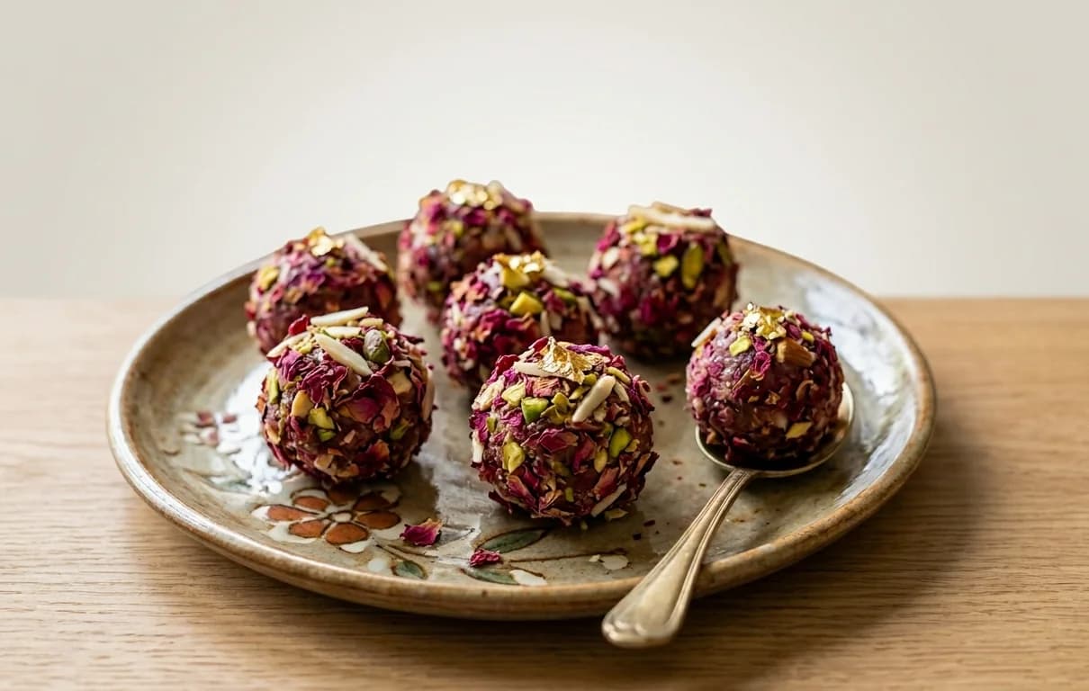 Rose Dryfruit Laddu
